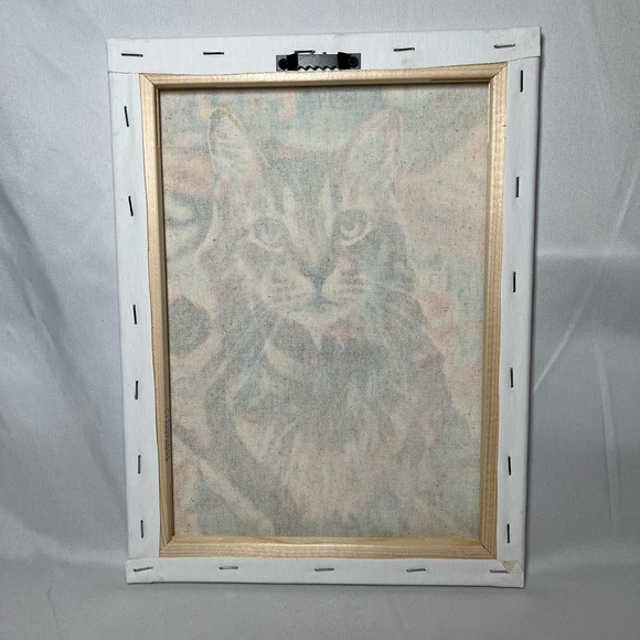 Colorful “Cat” canvas sign. - Picture 2 of 2
